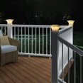 thumbnail image 5 of 2 Pack Solar Post Lights Outdoor, LED Deck Fence Cap Light for 4x4 5x5 6x6 Posts Patio Garden Decoration Warm Lighting, 5 of 8