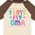thumbnail image 4 of Inktastic I Love My Oma Granddaughter Girls Long Sleeve Baby Bodysuit, 4 of 5