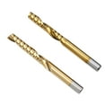 thumbnail image 5 of 2Pcs Single Flute Spiral End Mill Carbide Router Bits for Aluminium Board 4*22mm, 5 of 8