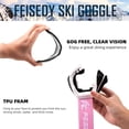 thumbnail image 6 of FEISEDY Ski Goggles, OTG Snow Sport Goggles for Adult Youth, Anti-Fog UV400 Protection Bendable Dual-Lenses B2961, 6 of 14