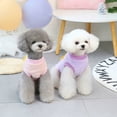 thumbnail image 6 of Flower Print Pet Fleece Warm Autumn Pullover Costume with Soft Texture & Style, 6 of 8