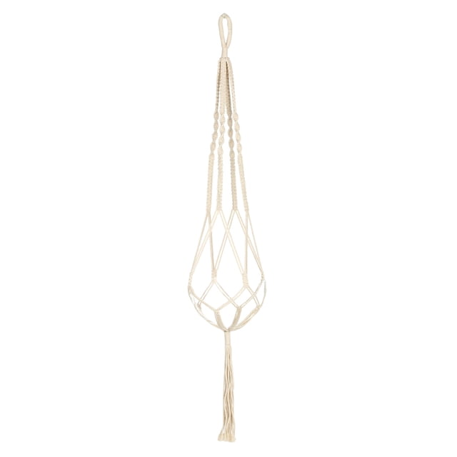 Maceta colgante de macramé para interior y exterior