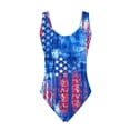 thumbnail image 4 of 50% off Clearance Bathing Suit for Women 4th Of July ZHUGeLI Ladies Fashion Printed Swimsuit Swimsuit Sleeveless Swimsuit American Flag Patriotic Outfits, 4 of 5