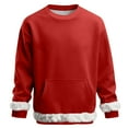 thumbnail image 2 of LNWUY Sweatshirts For Men Crewneck Fall Casual Long Sleeve Pullover Tops Lightweight Sweatshirt With Pocket Red S, 2 of 6