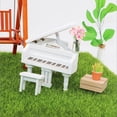 thumbnail image 2 of XEOVHV 1:12 Mini Doll House Simulation Piano Model Pocket Grand Piano Decoration Clearance Sale Season Products, 2 of 4