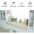 thumbnail image 6 of Thick Plush Bay Window Mat Non-Slip Crystal Velvet Bay Window Cushion Pad, Modern Windowsill Bench Seat Cushion for Indoor Tatami Sofa Decor Home Bedroom Living Room, 6 of 7