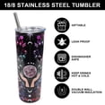 thumbnail image 4 of Goth Moon Tumbler with Lid and Straw - Moon Coffee Mug Goth Gifts, 20 oz Goth Moon Skinny Stainless Steel Tumblers with Lid and Straw,Reusable Travel Mugs Insulated for Hot and Cold Drink, 4 of 5