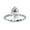 White Gold, variant on Hidden Halo Solitaire Engagement Ring for Women, 2.10 Carat (ctw) Pear and Round Cut Lab Grown Diamond Ring In 14K White Gold Over Sterling Silver F-G-H, SI Quality Ring Size-6
