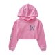 thumbnail image 3 of Ropa de hip hop para niñas, sudadera con capucha para niños, camisetas cortas de algodón de manga larga, ropa moderna para hacer ejercicio en el gimnasio y bailar jazz, 3 of 5