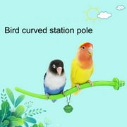 opvise Parrots Grinding Perching Stand Pole Paw Grinding Bird Stand Bird Parrots Toys Small Bird Accessories Green