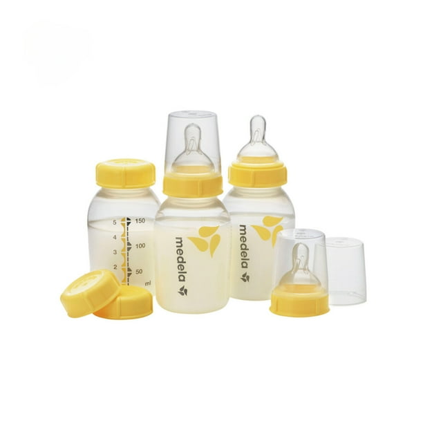 Set de Botellas Recolectoras para Leche Materna Medela con Tetina Flujo Lento