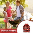 thumbnail image 3 of 4 Pcs Christmas Aprons, Adjustable Kitchen Baking Aprons, Festive Snowflake Words in Red Black Plaid Pattern, Ideal for Kitchen Baking Parties, 3 of 6