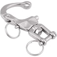 thumbnail image 3 of Snap Shackle for Boating, Stainless Steel Snap Shackle, Security & Durability with 316 Stainless Steel, Swivel Snap Shackle for Sailboat Spinnaker, Easy to Use Snap Shackle for Marine Applications, 3 of 5
