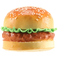 thumbnail image 2 of 1pc Realistic Hamburger Lifelike Simulation Fake hamburger Bakery Display Kids Food Bread Toy Home Decoration Photography props Not inclue the Plate, 2 of 5