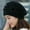 Black, variant on TAIAOJING Beanie Hat Cancer Headwear Fashion Womens Flower Knit Crochet Hat Winter Warm Cap Beret