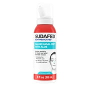 Sudafed Non-Medicated Saline Nasal Mist with Aloe, 3 fl. oz