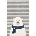 thumbnail image 2 of Unique Loom Whimsy Kids Collection Area Rug - Snowman (5' 3" x 8' Rectangle Gray/Ivory), 2 of 9