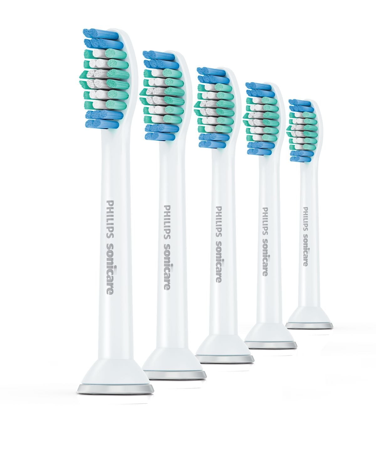 Philips Sonicare Simply Clean replacement toothbrush heads value pack, HX6015/03, 5 count, 5 count