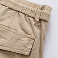 thumbnail image 3 of kamemir Shorts Men's Classic Relaxed Fit Cargo Short(Khaki,4XL), 3 of 5