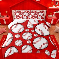 Castle Fairy Female Men Adults Baseball Game Bedding Comforter Set 2pcs,Sport Theme Twin Comforter Sets Microfiber,Ball Gaming Breathable Bedding Set,Luxury Bedroom Decor,Reversible