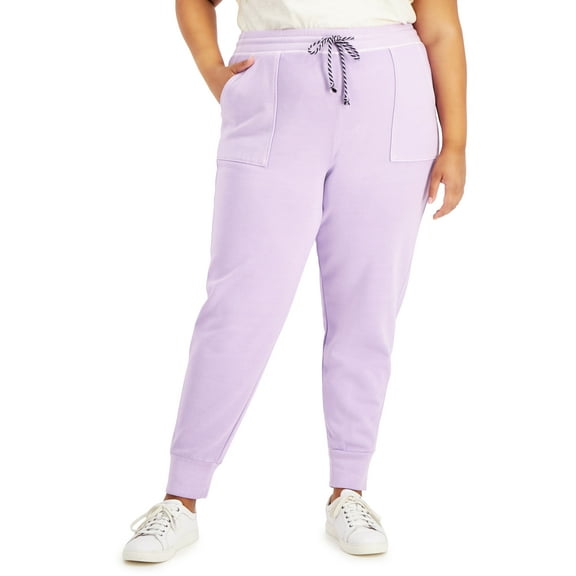 Style & Co Plus Size Joggers Lavender Haze 1X