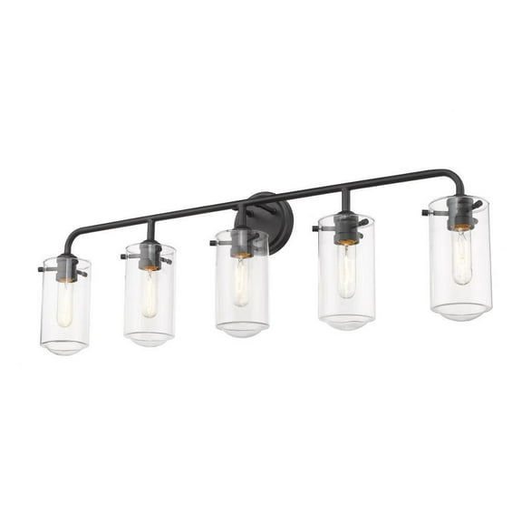5 Light Vanity Light in Transitional Style-11.75 inches Tall and 38 inches Wide Bailey Street Home 372-Bel-3173390