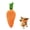 11.4inch, variant on 2026 Giant Carrot Dog Toy, Puppy Teething Toy with Squeaker & Crinkle, Indoor Outdoor Play
