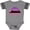 Football Heather and Smoke, variant on Inktastic Portland Oregon Retro Sunset Skyline Girls Baby Bodysuit