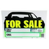 Hy-Ko Car For Sale With Options Sign, 9 x 14 inch, Text Box for Year, Make and Phone Number