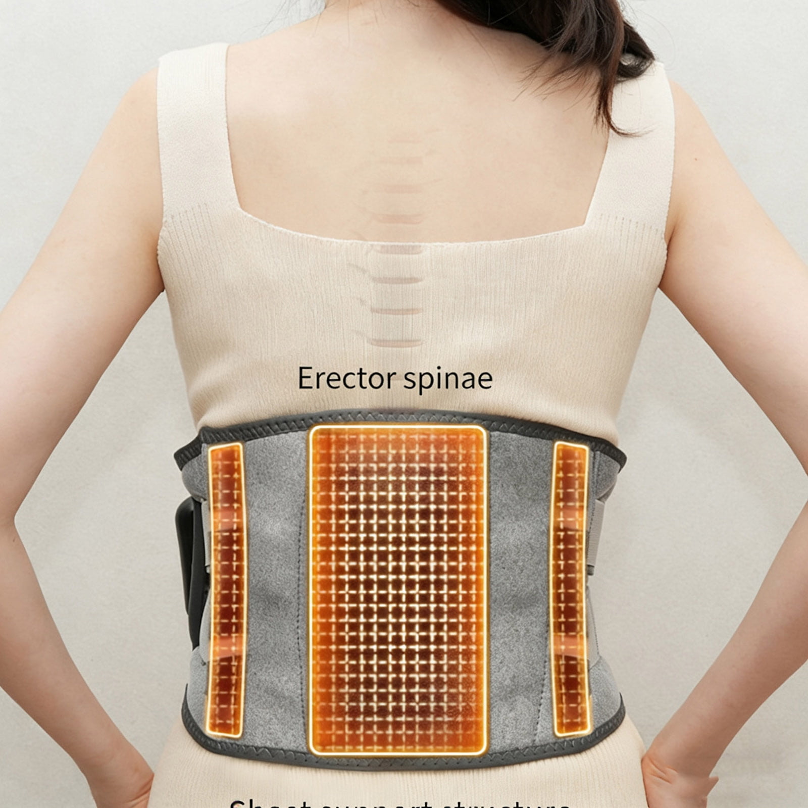 Ferjadq Lumbar Back Support Belt 5-in-1 Self Heating Breathable Back Pain Brace for Men Women Relief Posture Correction Massage