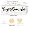thumbnail image 2 of KALLORY Wooden Birthday Reminder Board Delicate Calendar Hanging Ornaments Date Display Adornment for Home Office (Beige and Black), 2 of 8