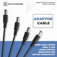 thumbnail image 4 of 1 a 4 DC Divisor de puertos alimentacion Adaptador Camara CCTV Cable, 4 of 9