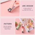thumbnail image 6 of Stainless Steel Nail Clippers Manicure - Cute Mini Nail Cutter Portable Travel Nail Trimmer Fingernail Toenail Grooming Tool Ergonomic Grip Precision Cutting Household Daily Makeup Organizers, 6 of 9