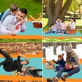 thumbnail image 5 of Beach Blanket, Picnic Mat 108" x 85", Outdoor Waterproof Sandproof Camping Travel, Green, 5 of 6