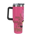 thumbnail image 4 of 40OZ Bob's Burgers LouiseTumbler with Handle and Flip Straw Stainless Steel Tumbler Cup Keeps Drinks Cold & Hot, 4 of 8
