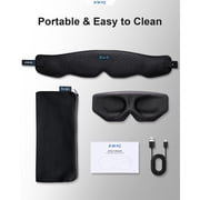 Sleep Mask with Bluetooth 5.4 Headphones – FACEMOON 3D Blackout Eye Cover, Zero Eye Pressure
