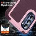 thumbnail image 3 of For Motorola Moto G Stylus 5G 2021 Case, Heavy Duty 3 in 1 Rugged Shockproof Rugged Silicone Hybrid Hard PC Soft TPU Bumper Camera Raised Drop Protective Girls Women Boy Men Phone Covers, Rose, 3 of 8