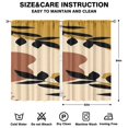 thumbnail image 2 of Modern Abstract Geometric Lines Boho Curtains-Blackout Curtains Bedroom Decor Living Room Darkening Grommet Window Drapes 2 Panels Set 52"x 84", 2 of 2