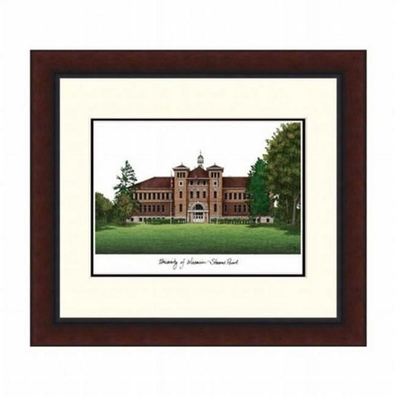 Campusimages WI993LR University of Wisconsin - Stevens Point Legacy Alumnus Framed Lithograph