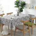 thumbnail image 3 of Tablecloth Grey Retro Table Cloth Rectangular Tablecloths Cotton Linen Table Cover Suitable for Home Kitchen Decoration,Various Sizes (Retro Printing, 3 of 4