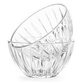 thumbnail image 3 of STPgoods Faceted Clear Glass Serving Bowl Set 10.14 fl oz (300 ml) Dessert Bowl Set of 6, 3 of 8