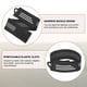 thumbnail image 4 of Correa para Pierna de Pantalón de Bicicleta Uxcell [2PCS] - Bandas de Seguridad para Pantalones para Ciclismo y Trote y Acampada - [Negro-11.4 IN] Correderas de Pierna de Bicicleta, 4 of 6