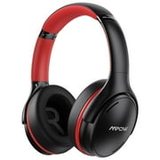 Mpow Active Noise Cancelling Headphones, Bluetooth Headphones Wireless Headphones Over Ear with Mic, 35H Playtime Hi-Fi Stereo for PC/Cell Phones/TV (Red)