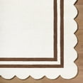 thumbnail image 7 of Hauteloom Chogan Wool Living Room, Bedroom Area Rug - Contemporary - Ivory, Chocolate Brown - 9' x 12', 7 of 7