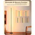 DEWENWILS LED Corner Floor Lamp Set Of 2, Minimalist Dimmable Mood