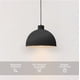 thumbnail image 3 of Lampara de techo colgante decorativo Macaron retro 36 cm de diámetro ilios innova Negro, 3 of 9
