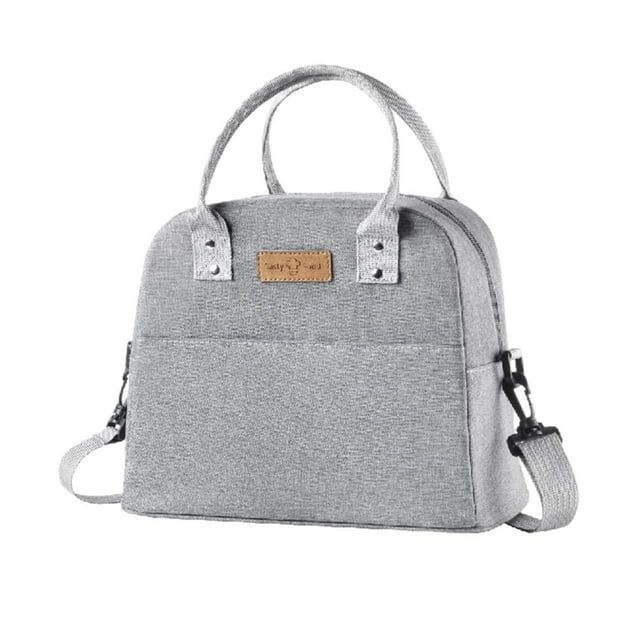 kurtrusly Polyester Versatile Insulated For Multi-Purpose Large Capacity Easy To Carry And Clean With Strap+Grey 1Set