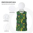thumbnail image 3 of Pofeuu Cactus 1 Print Basketball Jersey, Shirts for Men Youth Basketball Jersey Crew Neck-4X-Large, 3 of 6