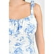thumbnail image 4 of Vestido midi floral Roman Fashion /Juvenil, 4015 (Blanco /flor azul) blanco G, 4 of 5
