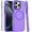 Purple, variant on For Apple iPhone 16 Pro Max (6.9") Matte Skin Hybrid TPU with Magnetic Circle MagSafe Compatible, Military Grade Shockproof Slim Fit Cover ,Xpm Phone Case [ Black ]